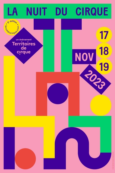 Affiche de la nuit du cirque 2023
