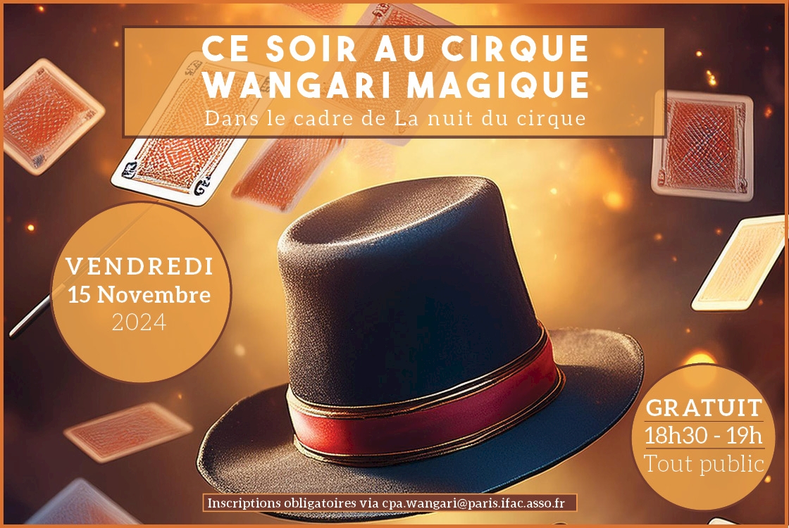 Ce soir au cirque Wangari Magique © Centre Wangari